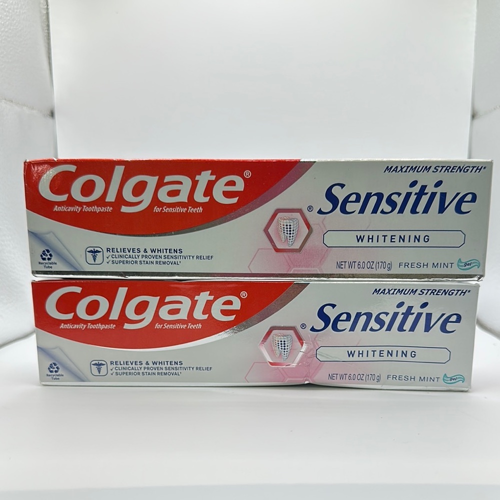 Sensitive Whitening Toothpaste - Red and White